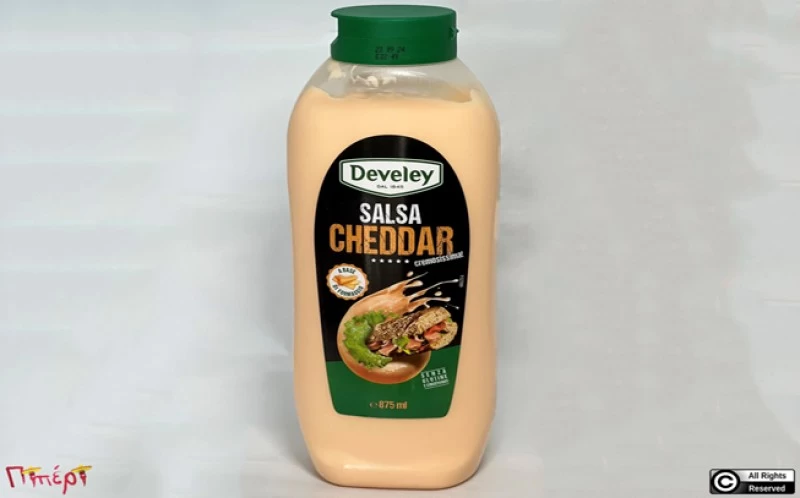 Develey Cheddar Sauce 875ml, DEVELEY ΣΑΛΤΣΑ ΤΥΡΙΟΥ CHEDDAR 875ml 1