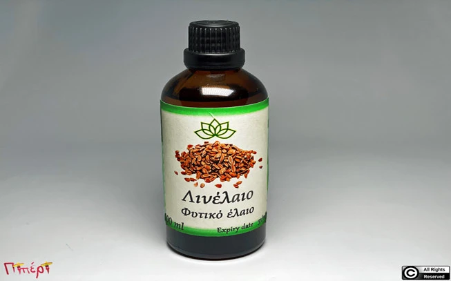 Λινέλαιο , Λάδι λιναρόσπορου, λινόσπορος , λίνο το χρησιμότατο,  flax seed oil , linseed oil , ( linum usitatissimum ). 1