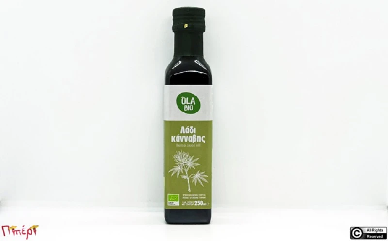 Κανναβέλαιο , Λάδι κάνναβης  , organic hemp seed oil. 1