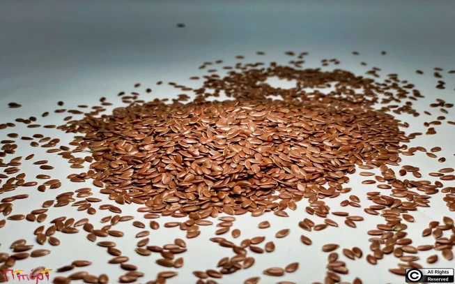 Λινάρι καφέ , λιναρόσπορος , λινόσπορος , λίνο το χρησιμότατο, brown flax seeds , linseed ,( linum usitatissimum ). 1